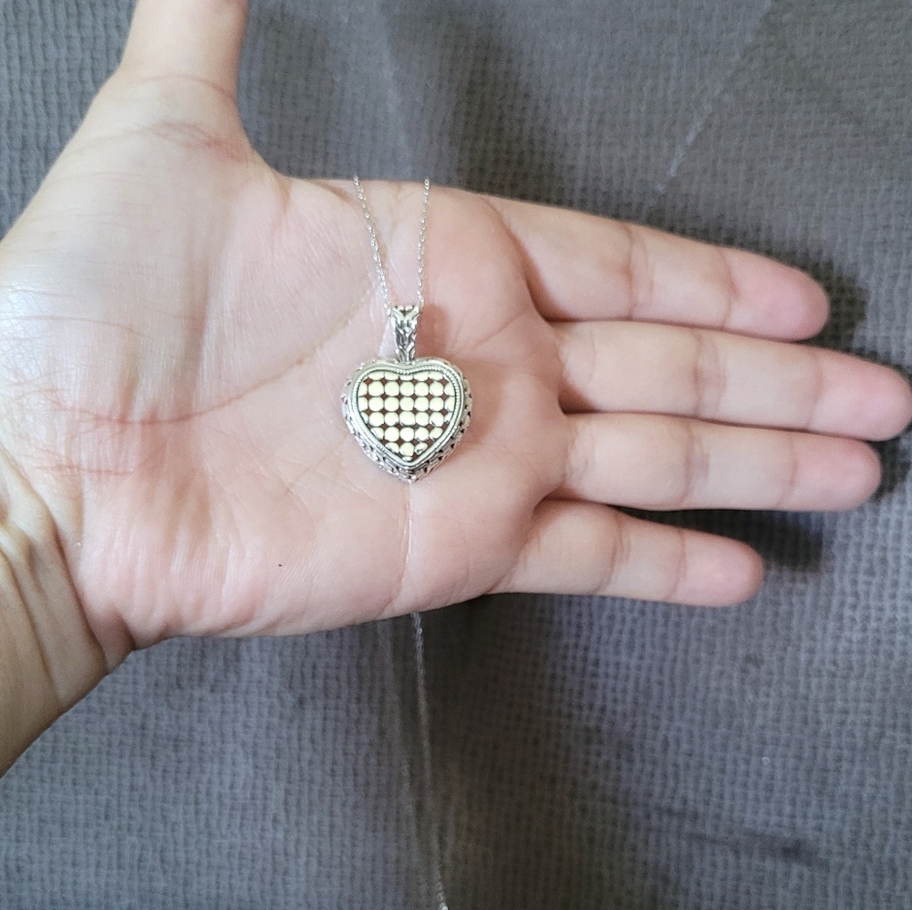 willowbird🪶 Silver🤍 Dotted Heart❤ Pendant Necklace - NWT - Picture 16 of 16